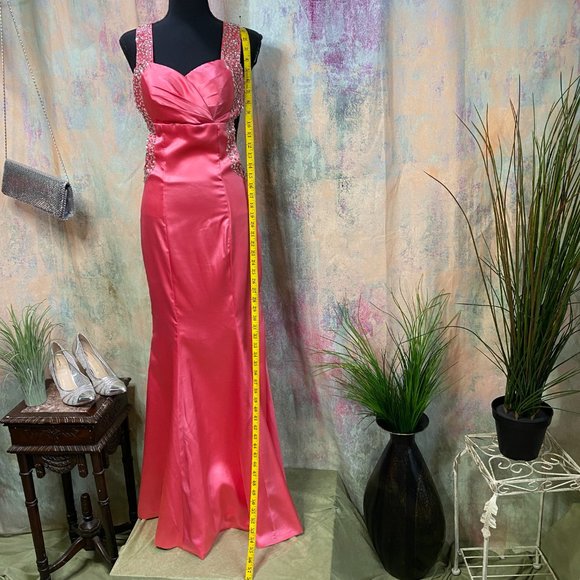 📌 Stunning Unique tailored Sexy Prom - Evening - Formal - Ball Dress / Beading - Picture 9 of 16